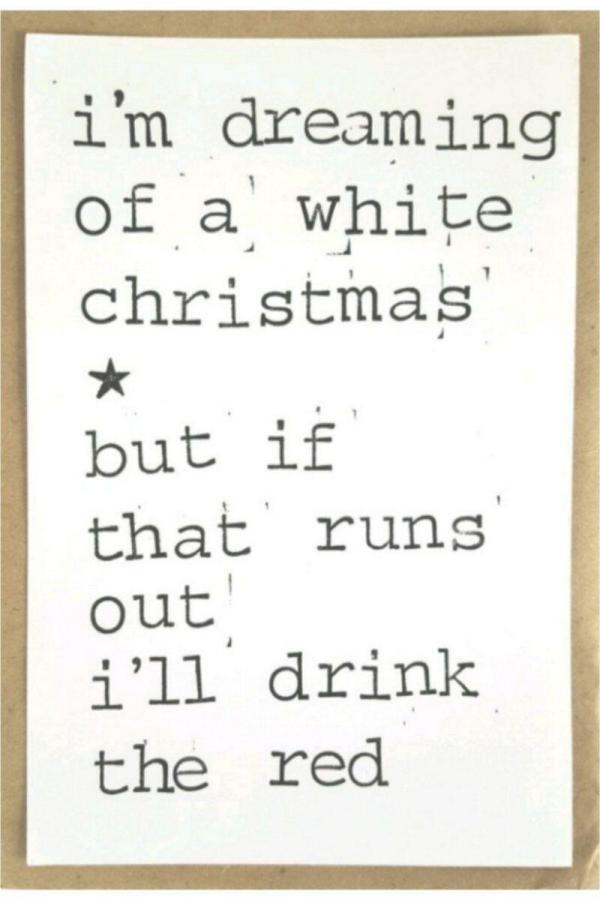 I'm dreaming of a white christmas...